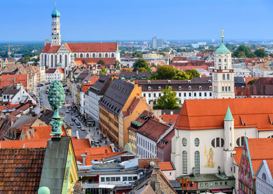 Detektei Augsburg* Stadtbild von Augsburg*